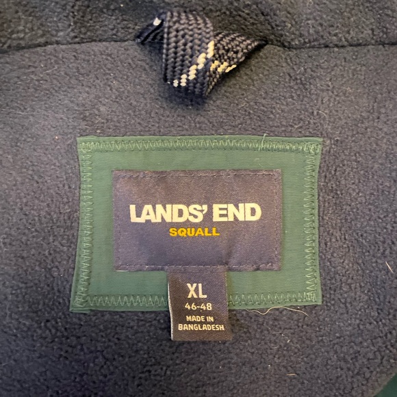 Lands End green Men’s Squall parka XL - Picture 2 of 9